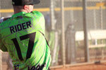 Load image into Gallery viewer, *Pre-Order* Spiderz Full Dye Jersey Buy In - Neon Green/Black/Silver
