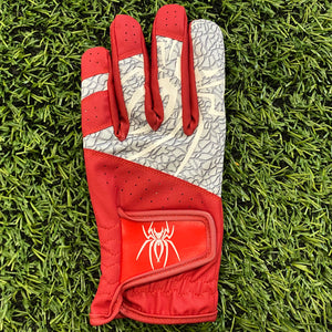 Spiderz “Buzzard”  Golf Glove - Red/White