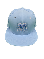 Load image into Gallery viewer, Spiderz Pro Player Performance Hat - Columbia Blue/White
