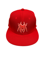 Load image into Gallery viewer, Spiderz Pro Player Performance Hat - Red/White
