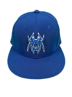 Load image into Gallery viewer, Spiderz Pro Player Performance Hat - Royal Blue/White

