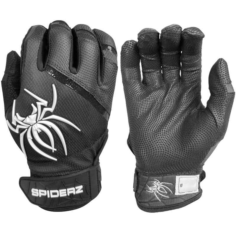 2023 Spiderz PRO Batting Gloves - Black/White