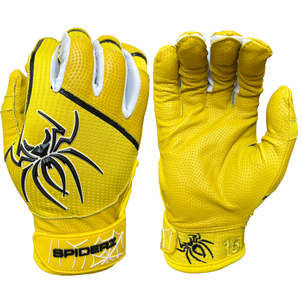 2023 Spiderz PRO Batting Gloves - Oneil Cruz Signature Series "OG" Yellow/Black