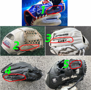 Custom batting gloves, customized baseball gloves, customizable baseball gloves