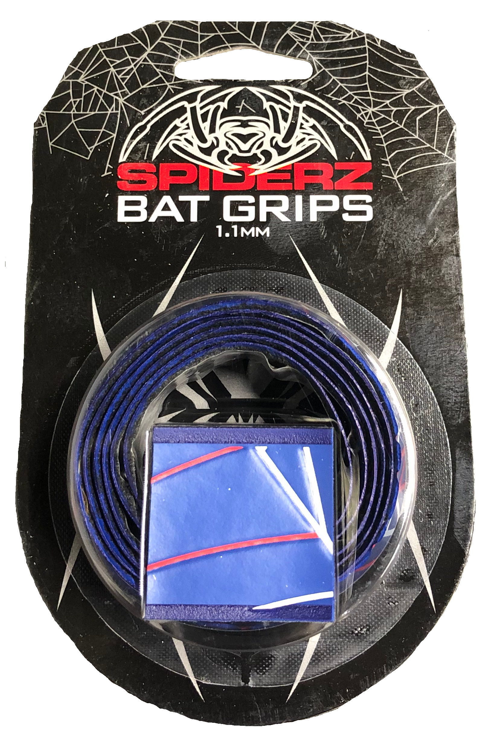 Spiderz Bat Grip 1.1 mm Navy Red White Spiderz Sports