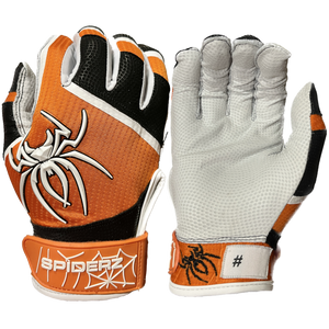 2023 Spiderz PRO Batting Gloves - LTE Orange/Black/White