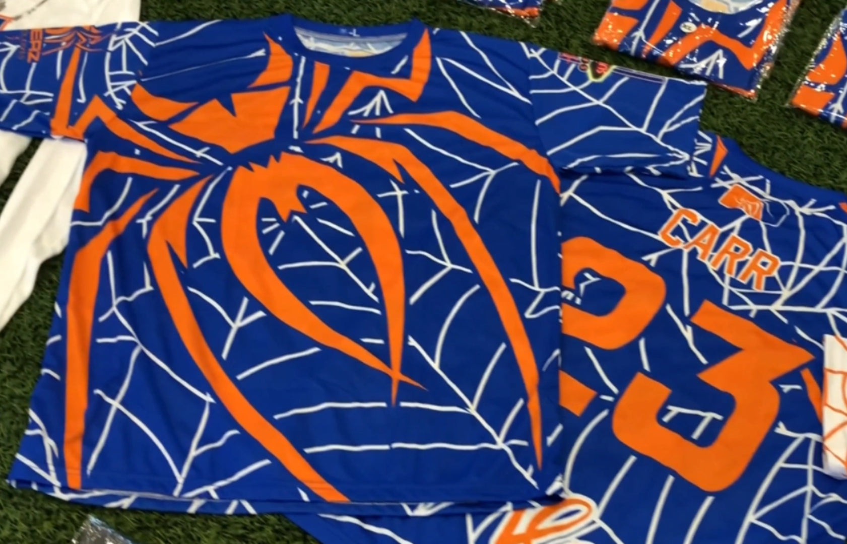 *Pre-Order* Spiderz Full Dye Jersey Buy In - Royal Blue/Orange