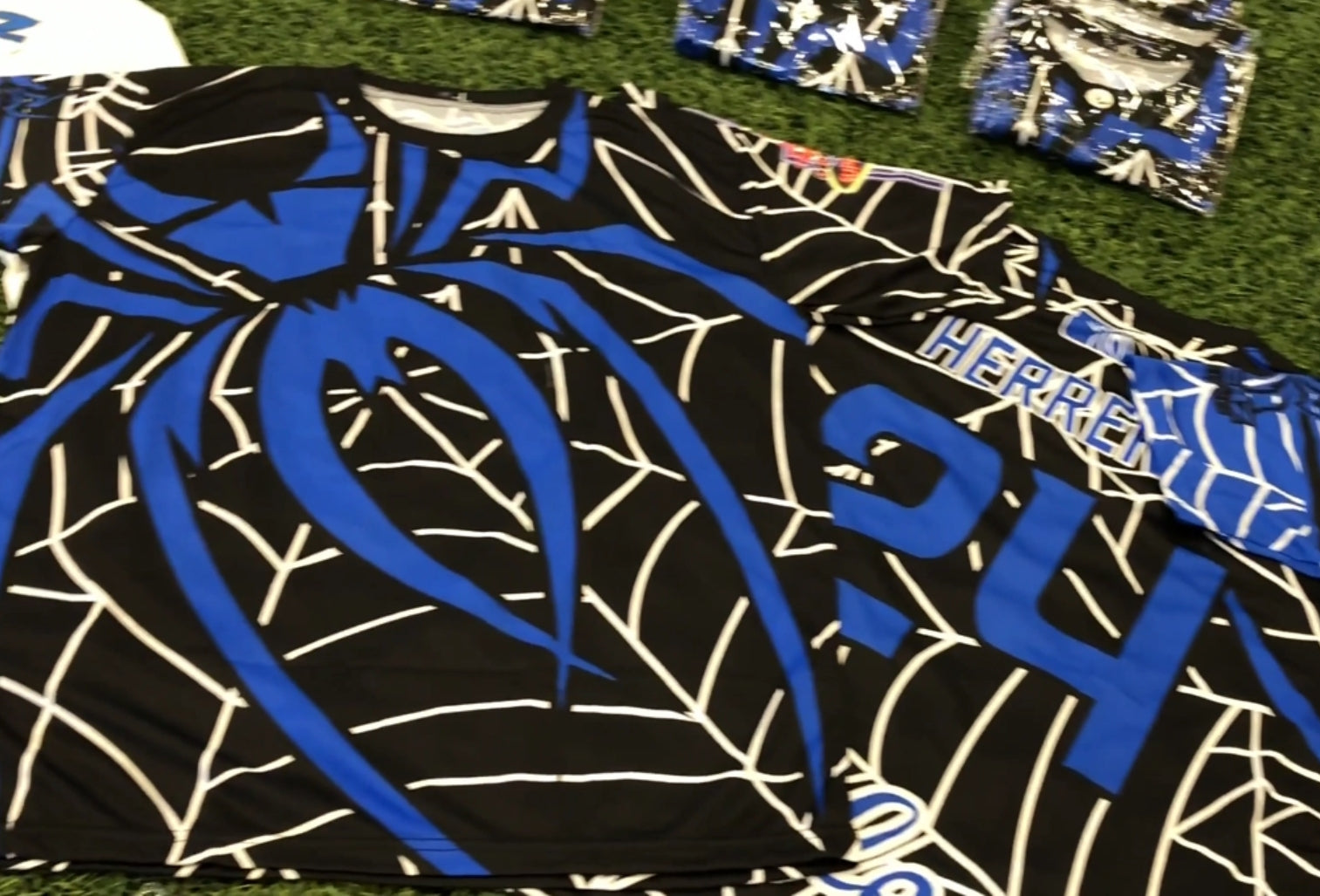 *Pre-Order* Spiderz Full Dye Jersey Buy In - Black/Royal Blue/White