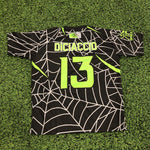 Load image into Gallery viewer, *Pre-Order* Spiderz Full Dye Jersey Buy In - Black/Neon Green/Silver
