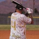 Load image into Gallery viewer, *Pre-Order* Spiderz Full Dye Jersey Buy In - White/Gold/Silver
